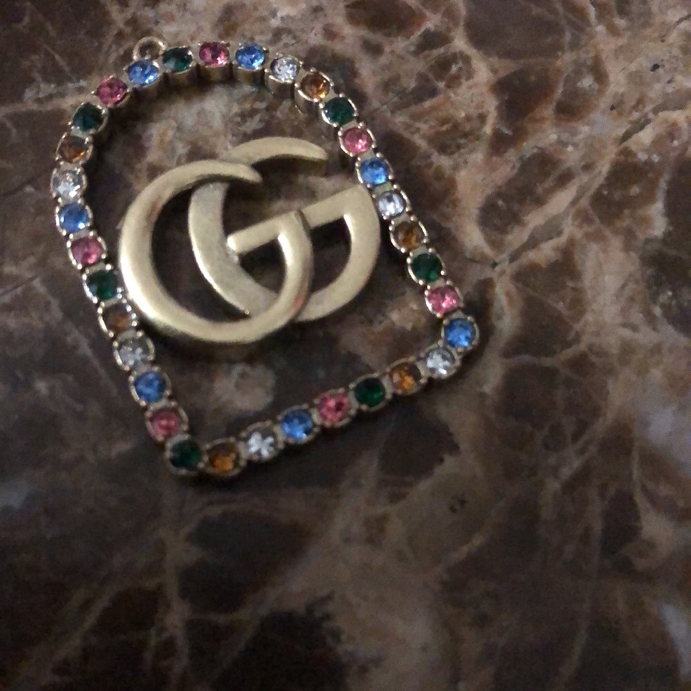 Gucci Bronzy Multicolor Gemstone Pendant - Picture 2 of 3